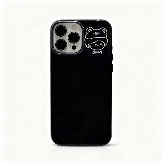 Cute Pink Heart Soft Phone Case for iPhone