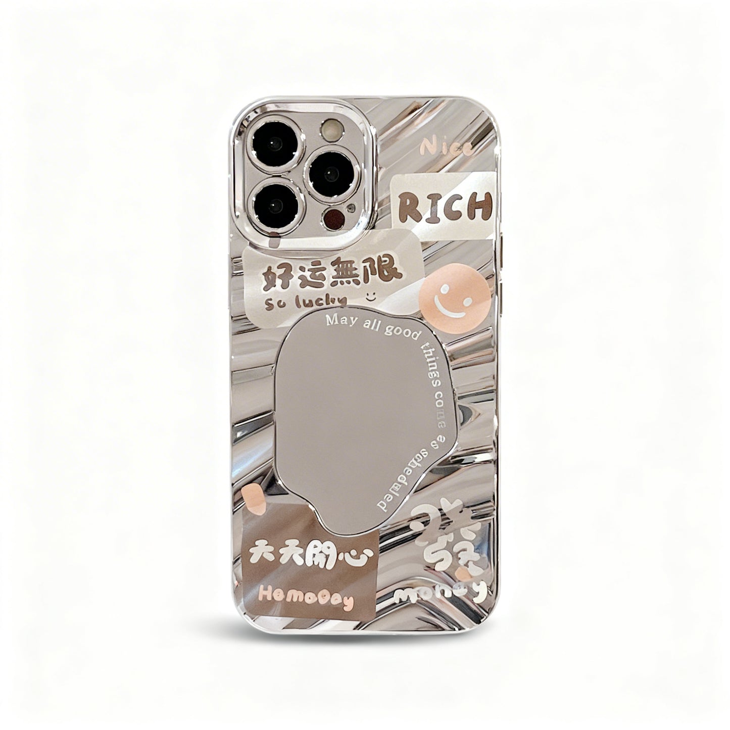 Glossy Gold Good Fortune Phone Case for iPhone