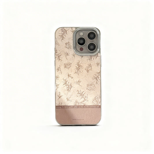 Vintage Floral Leather Phone Case for iPhone