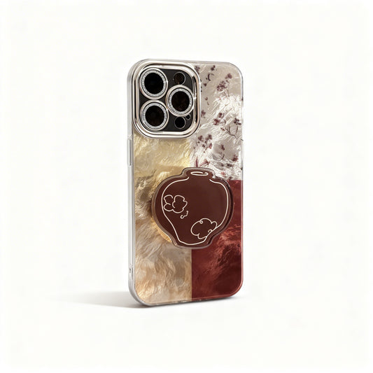 Vintage Bottle Print Soft Phone Case for iPhone