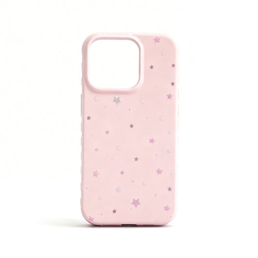 Pink Star Graphic Soft Phone Case for iPhone