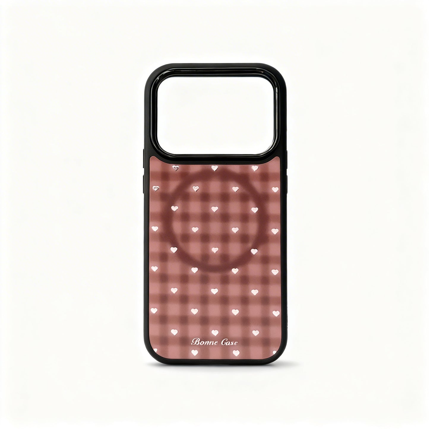 Vintage Gold Plaid Magnetic Stand Phone Case for iPhone