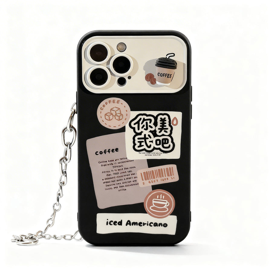 Brown Coffee Cup 3D Soft Phone Case for iPhone