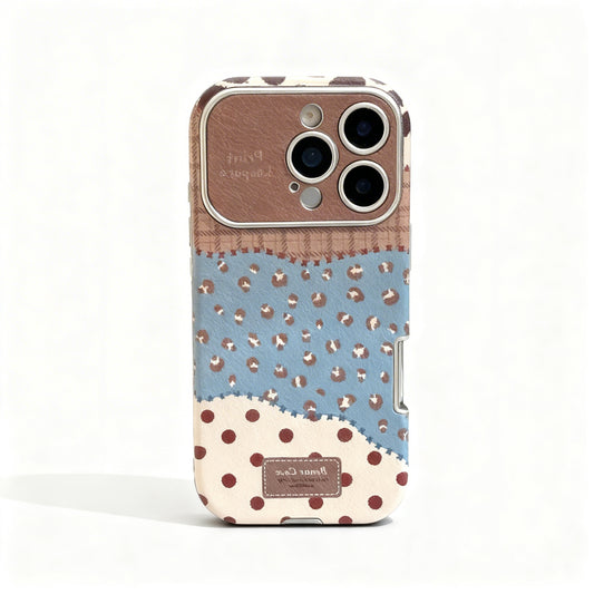 Vintage Leopard Print Shockproof Phone Case for iPhone