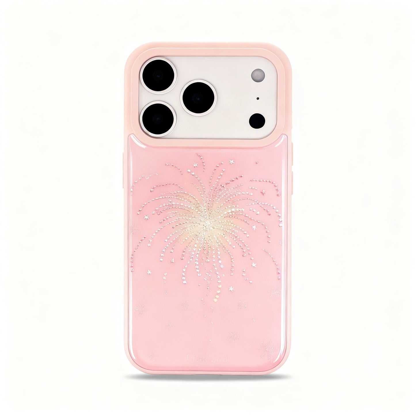 Pink Fireworks Pattern Soft Phone Case for iPhone