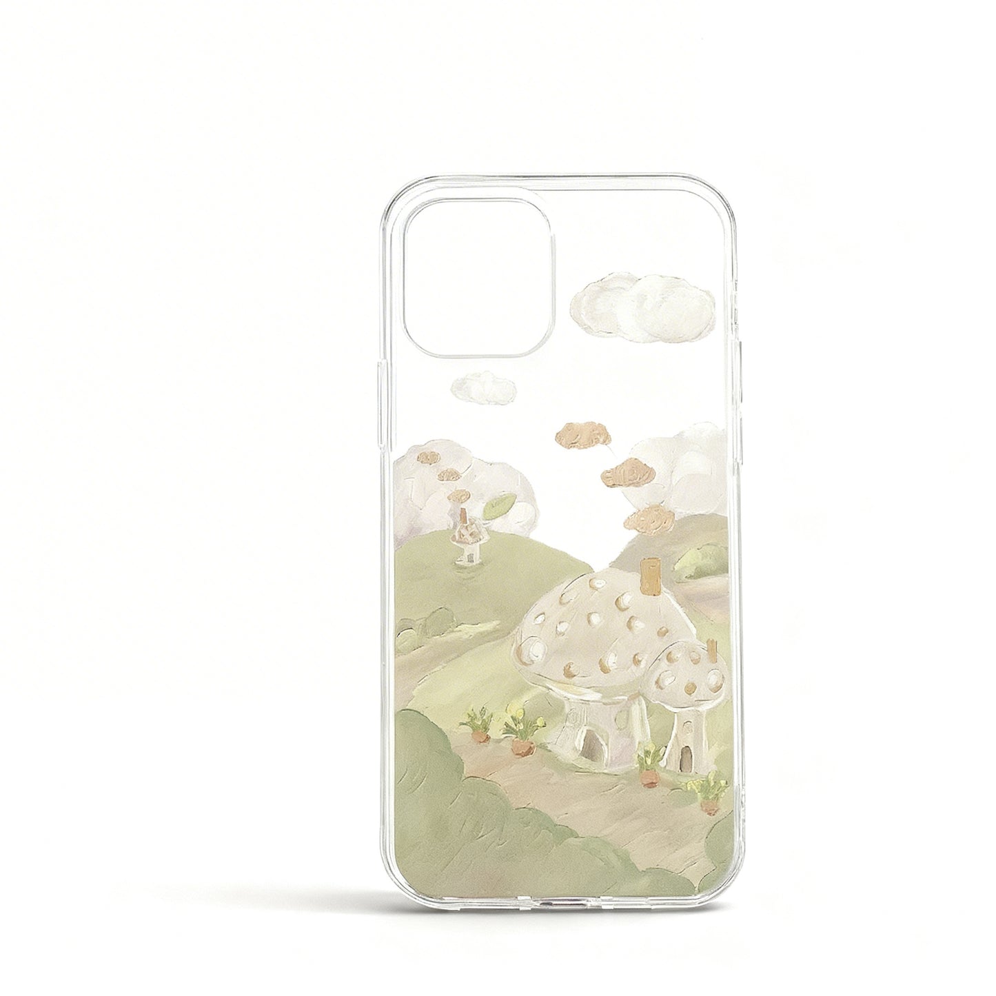 Gentle Green Hills Oil Painting Phone Case for iPhone
