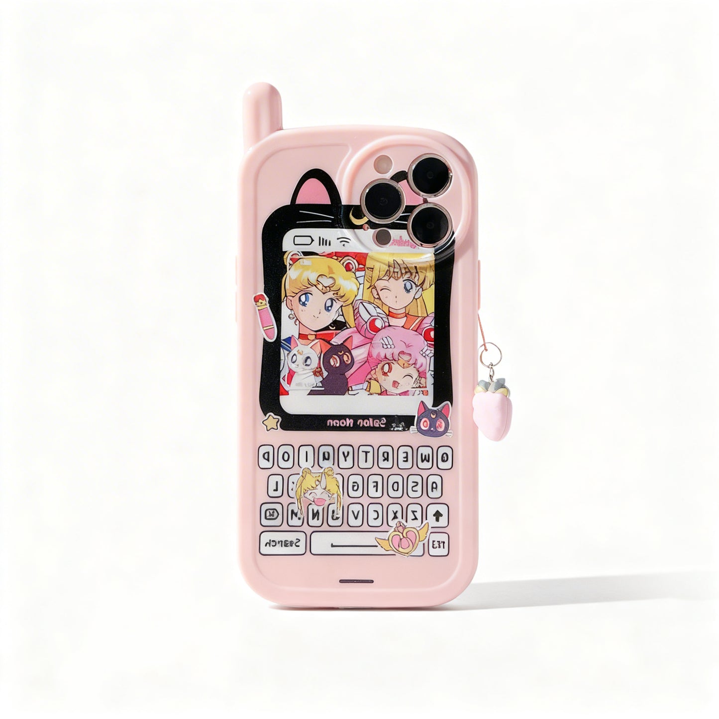 Pink Cute Girl Soft Phone Case for iPhone