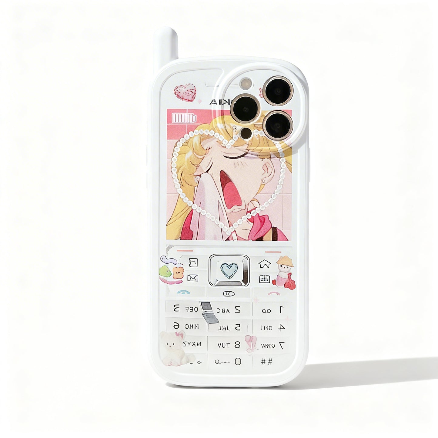 Pink Cute Girl Soft Phone Case for iPhone
