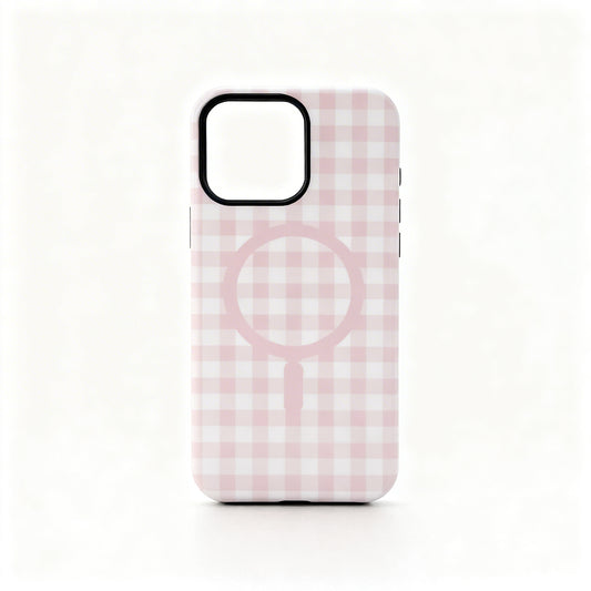 Minimalist Plaid Magnetic Phone Case for iPhone
