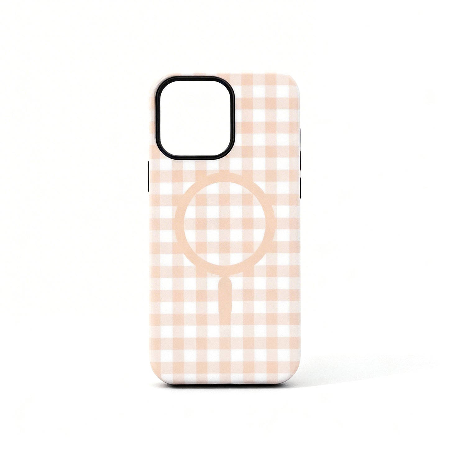 Minimalist Plaid Magnetic Phone Case for iPhone