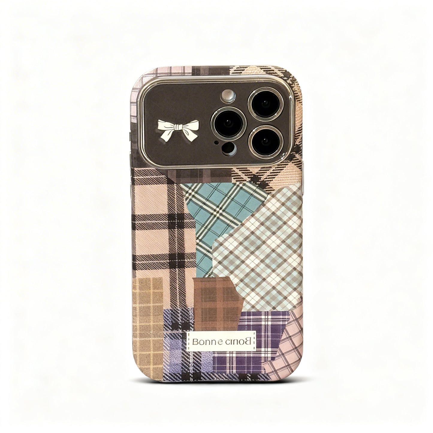 Vintage Plaid Cat Design Soft Phone Case for iPhone