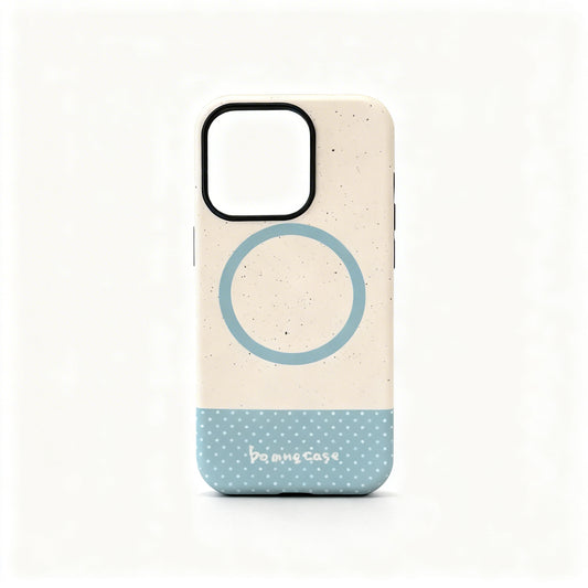 Korean Style Color Block Polka Dot Magnetic Phone Case for iPhone