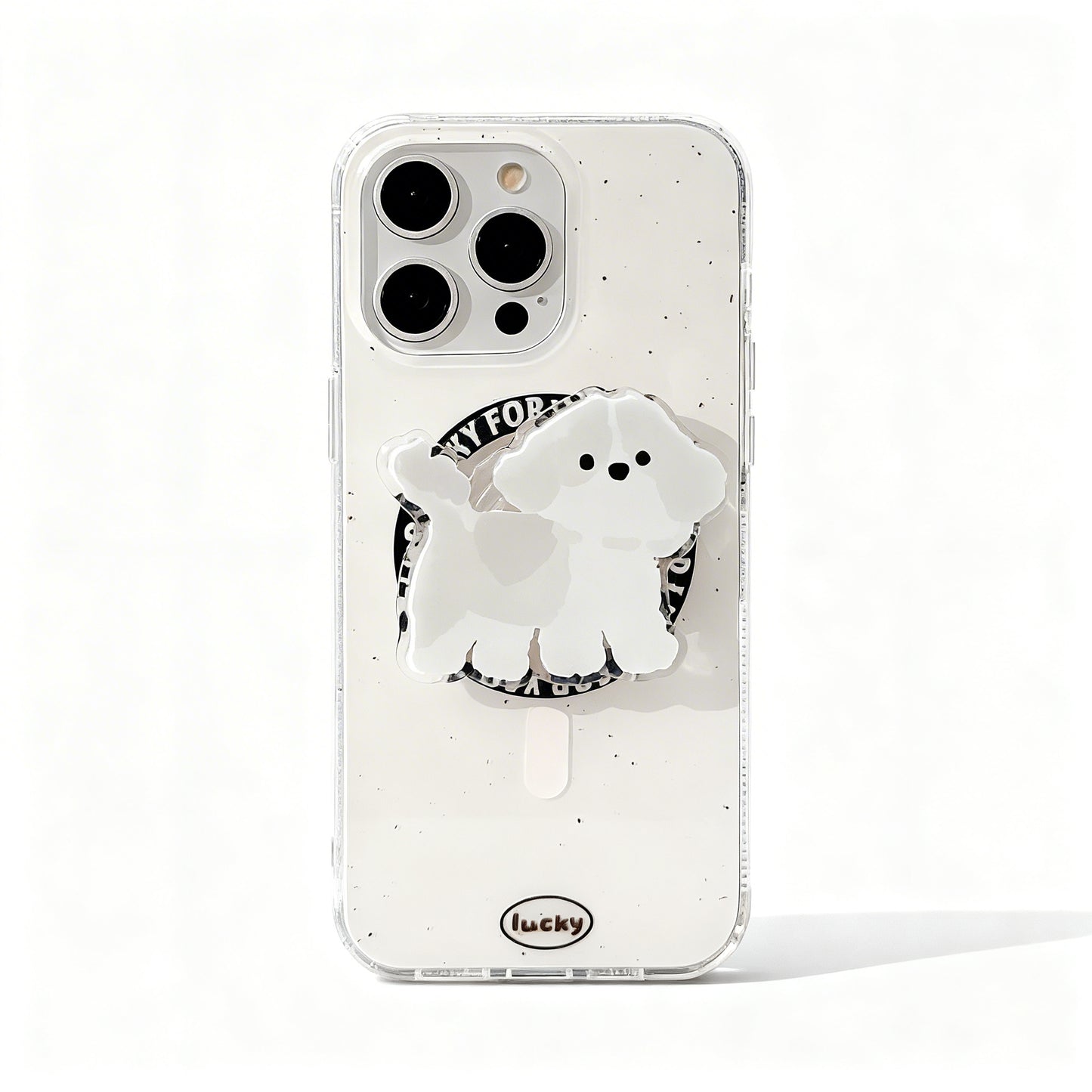 Colorful Splash Print Magnetic Stand Phone Case for iPhone