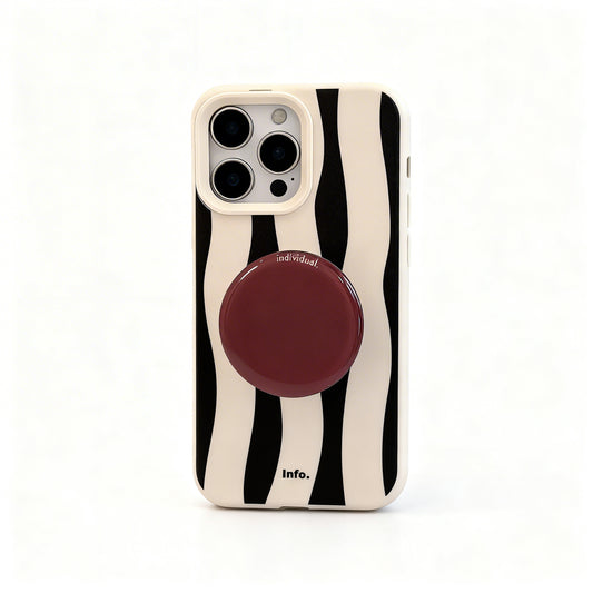 Vintage Zebra Stripe Shockproof Phone Case for iPhone