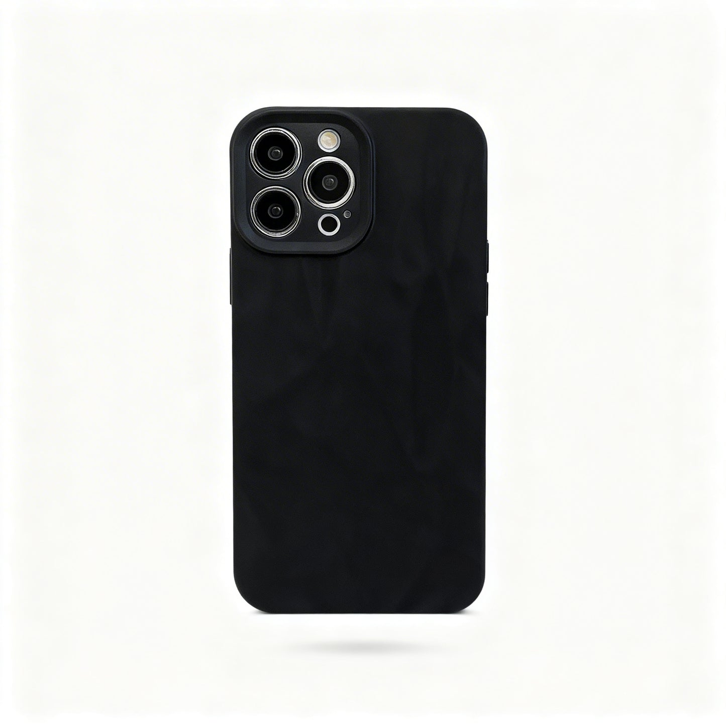 Soft Matte Gray Wrinkle Design Phone Case for iPhone