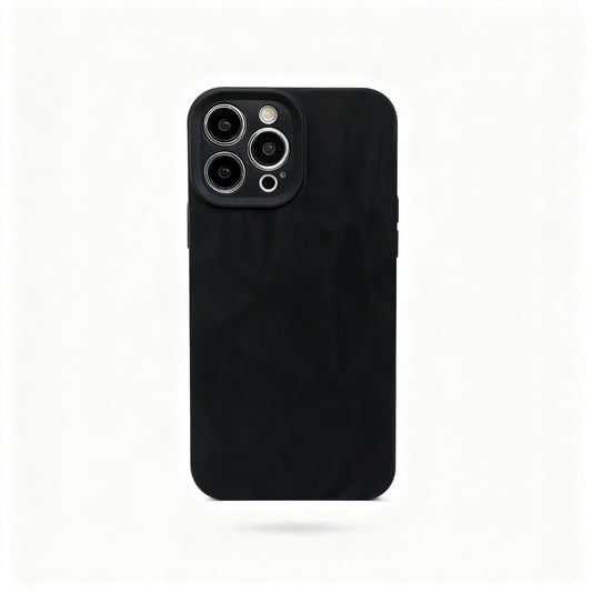 Soft Matte Gray Wrinkle Design Phone Case for iPhone