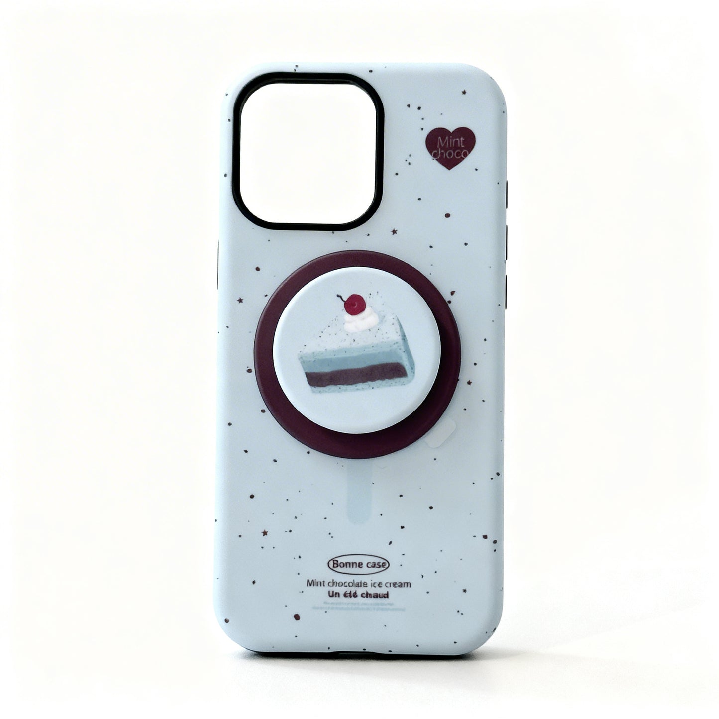 Mint Green Cake Design Magnetic Phone Case for iPhone