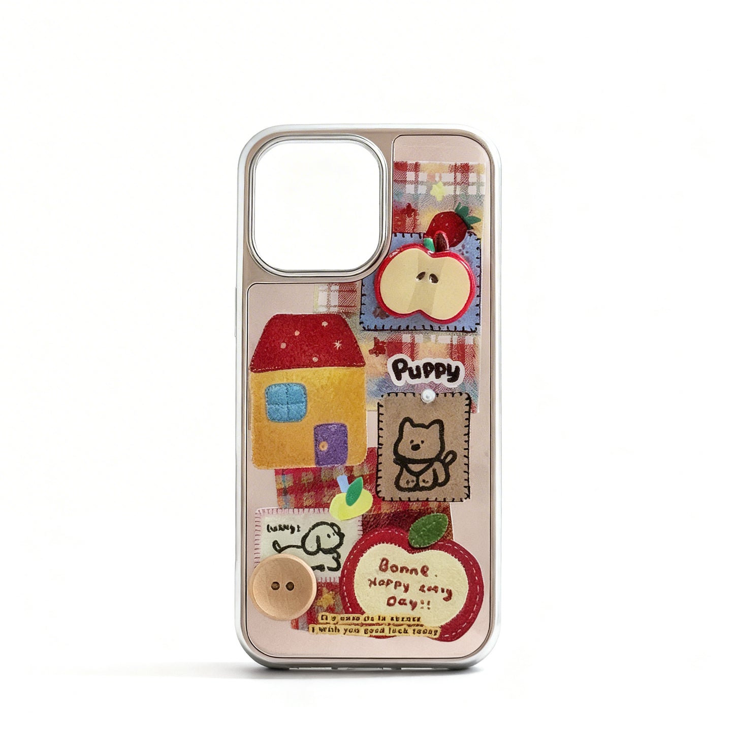 Cute Red Apple 3D Phone Case for iPhone
