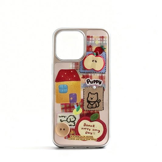 Cute Red Apple 3D Phone Case for iPhone