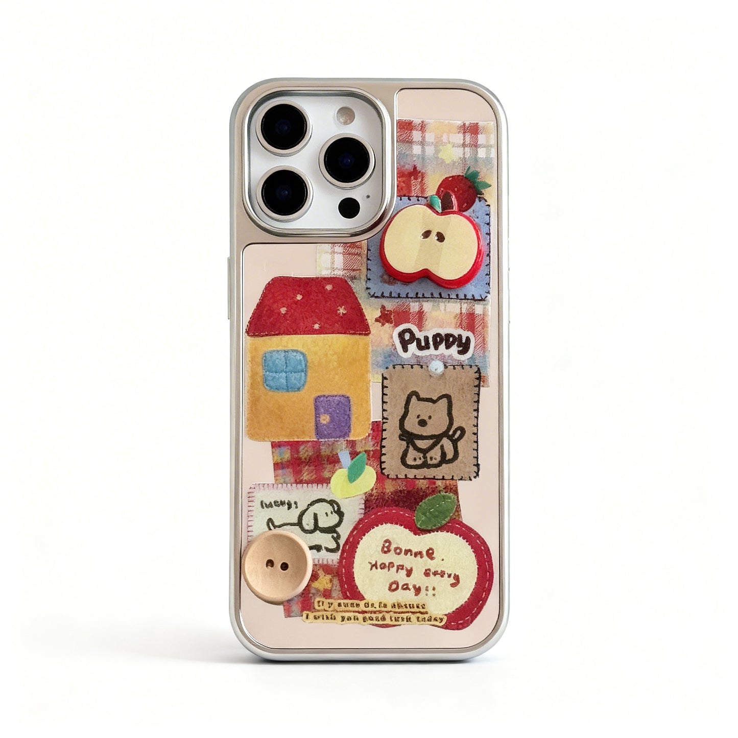 Cute Red Apple 3D Phone Case for iPhone