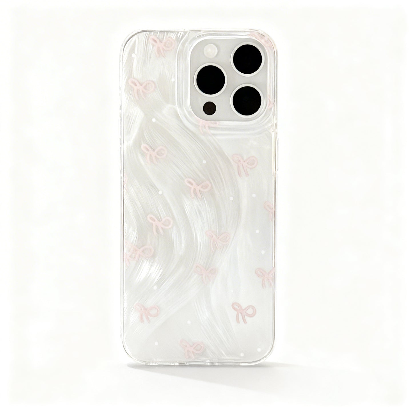Pink Bow Soft Phone Case for iPhone