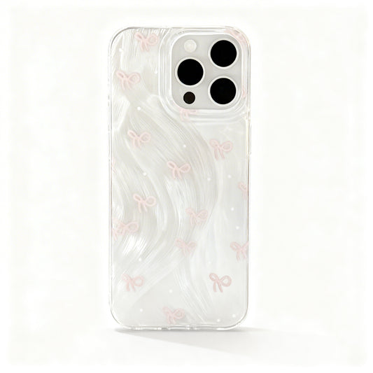 Pink Bow Soft Phone Case for iPhone