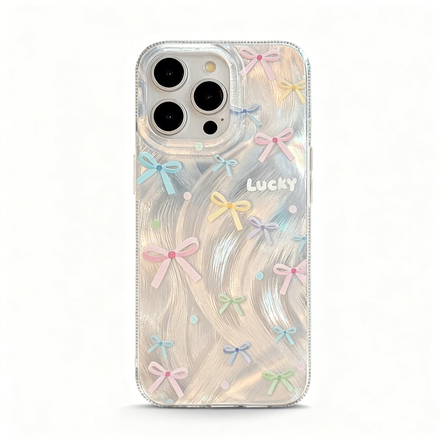 Colorful Bow Design Soft Phone Case for iPhone
