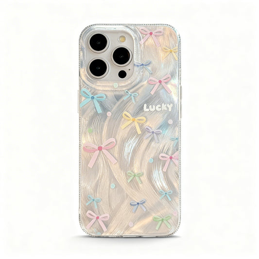 Colorful Bow Design Soft Phone Case for iPhone