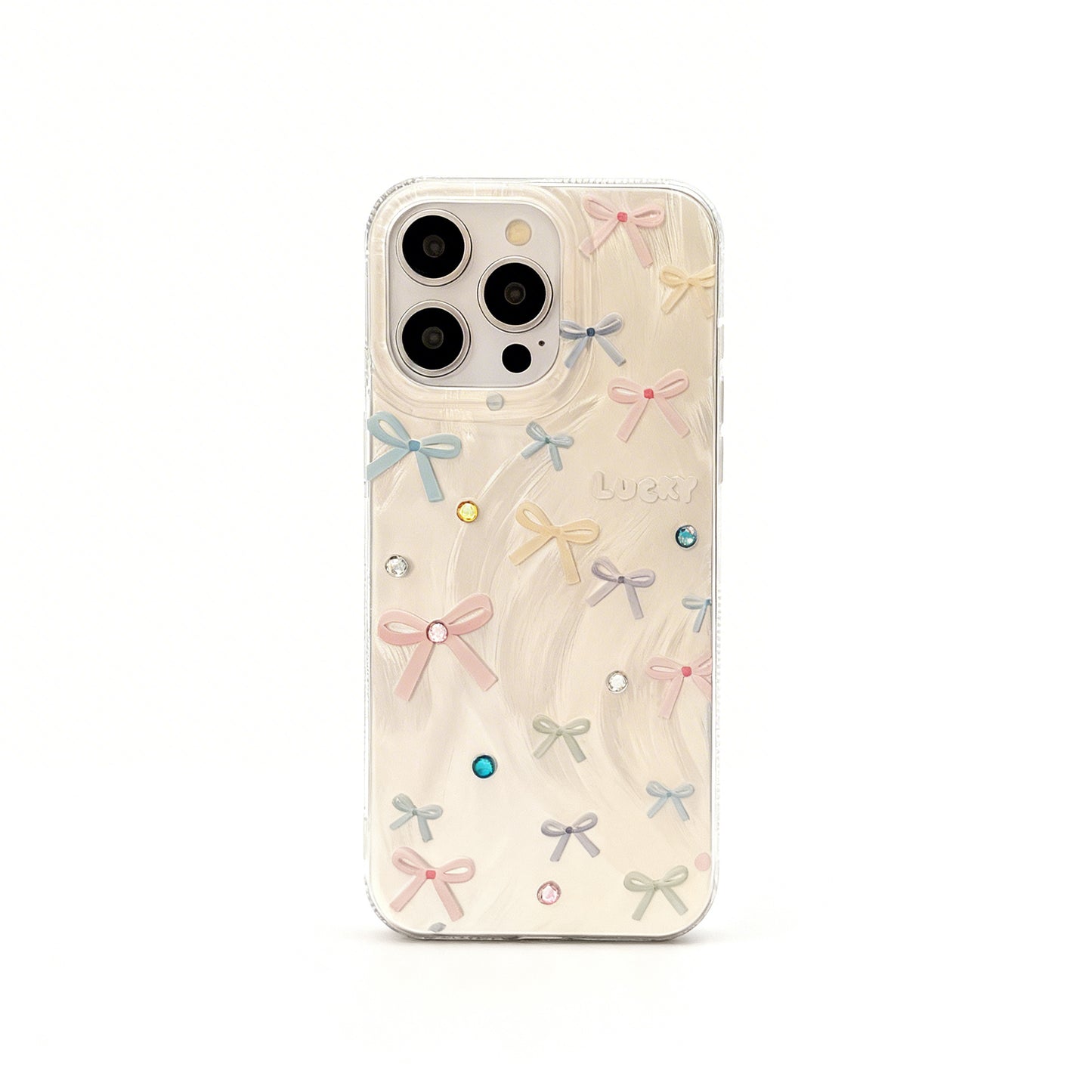 Colorful Bow Design Soft Phone Case for iPhone