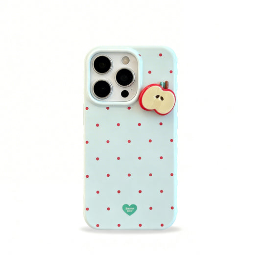 Red Polka Dot Soft Phone Case with Magnetic Feature for iPhone