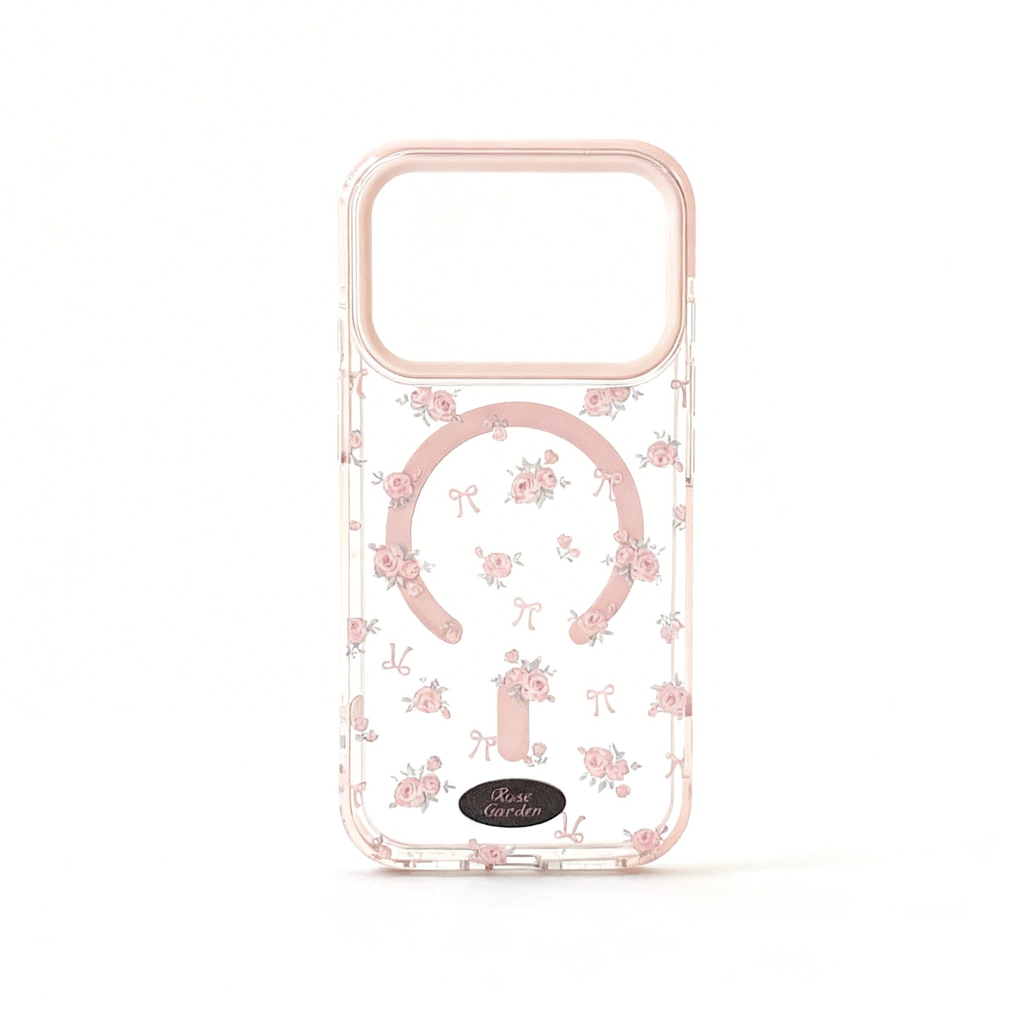 Korean Style Pink Floral Soft Phone Case for iPhone