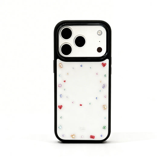 Colorful Gem Mirror Magnetic Stand Phone Case for iPhone