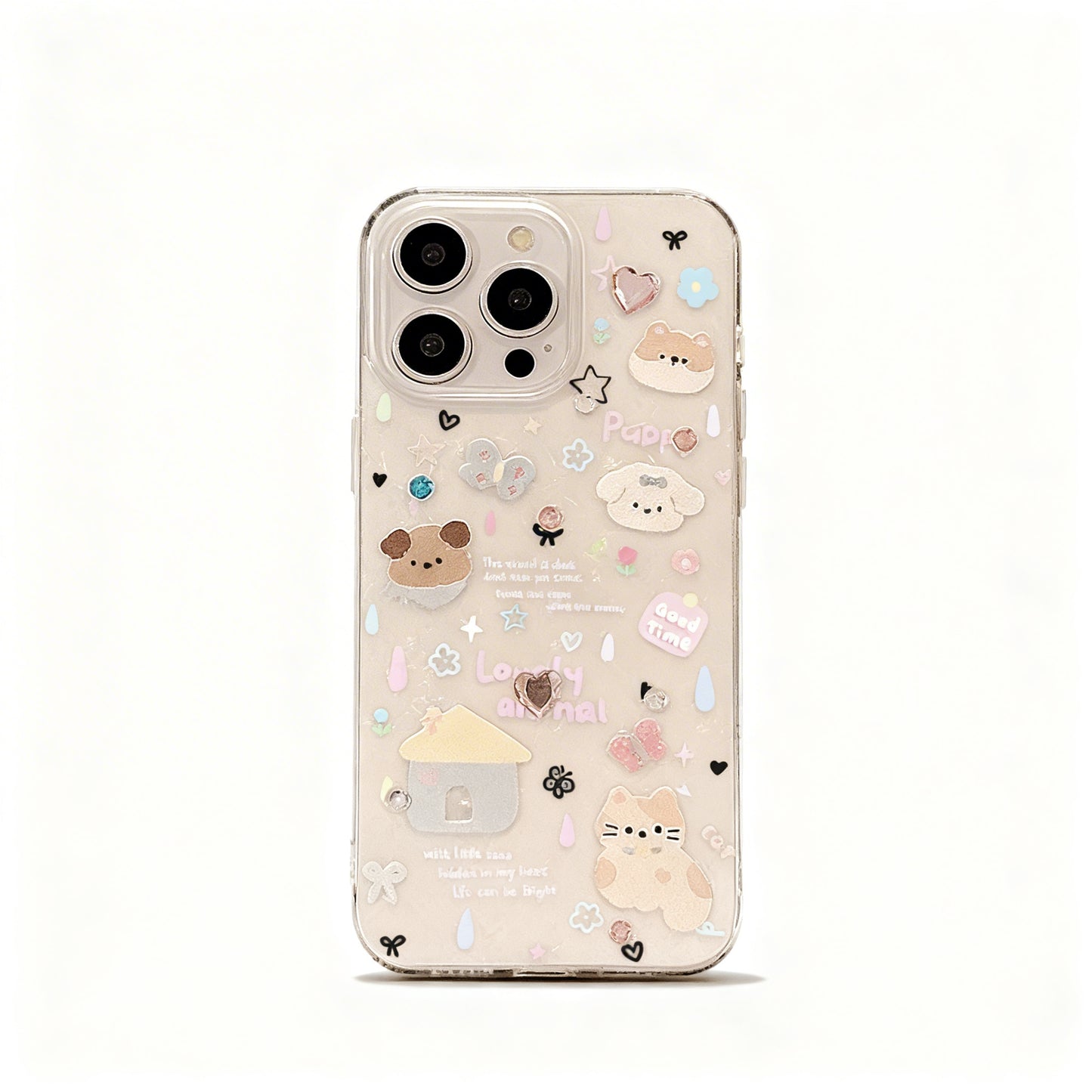 Cute Cartoon Dog Soft Phone Case for iPhone
