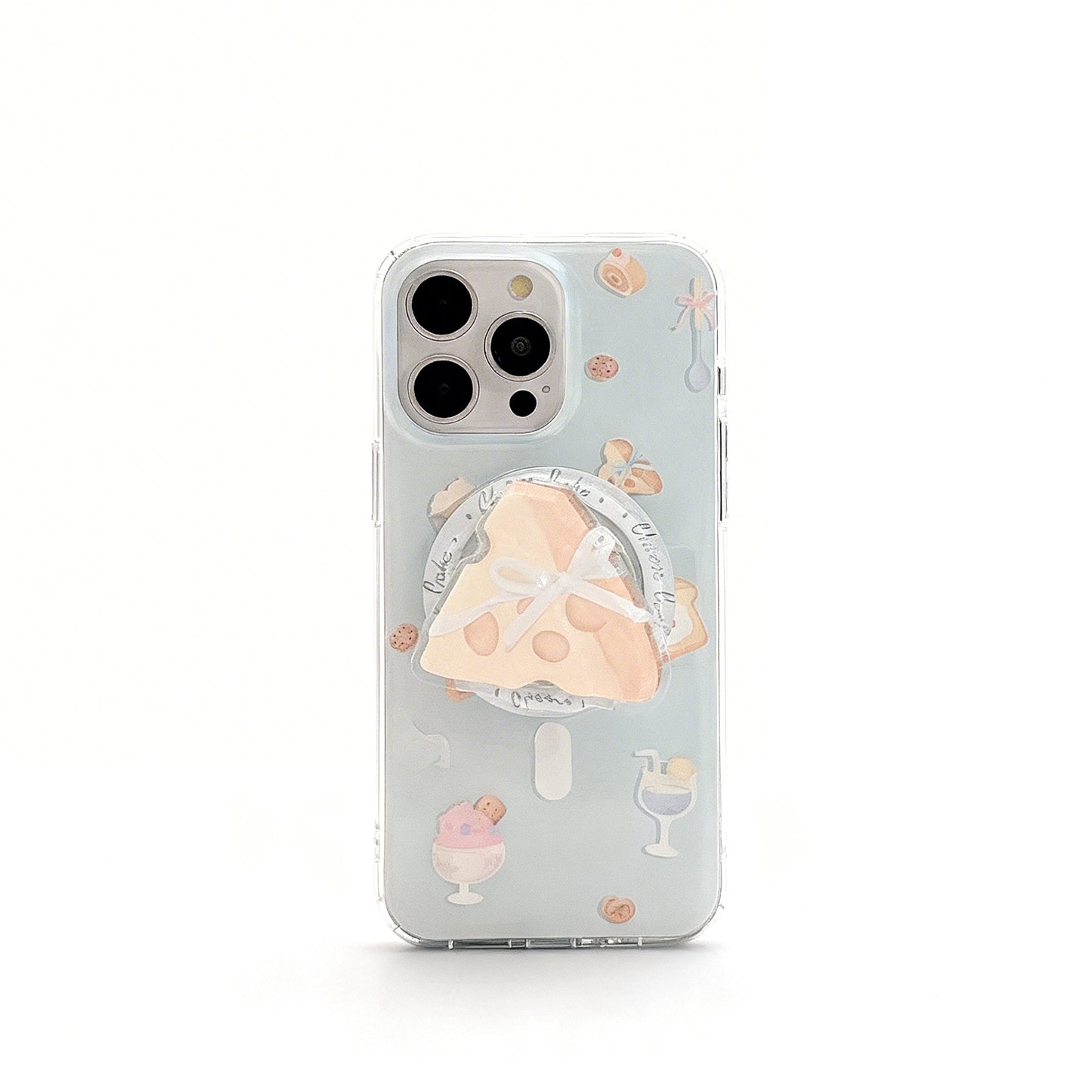 Cool Cheese Design Magnetic Stand Phone Case for iPhone