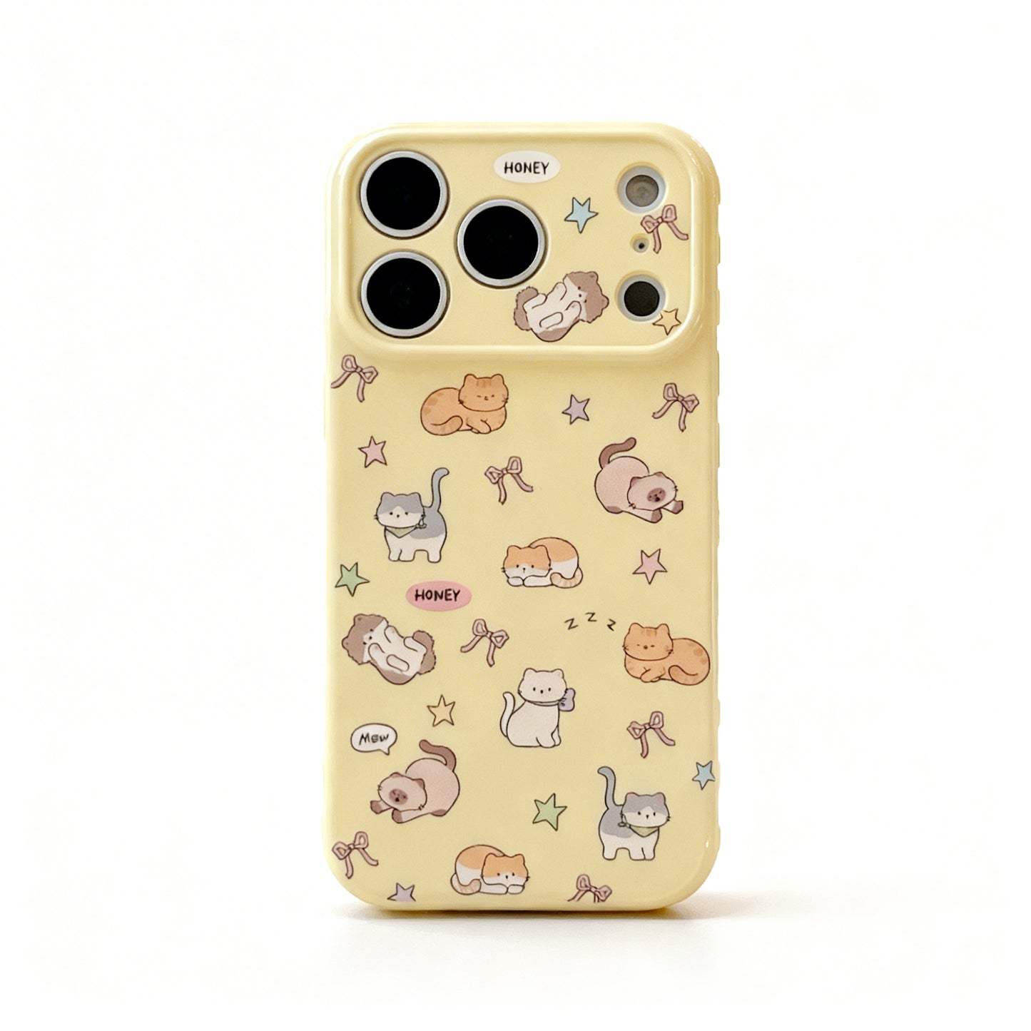 Cute Cat Planet Soft Phone Case for iPhone