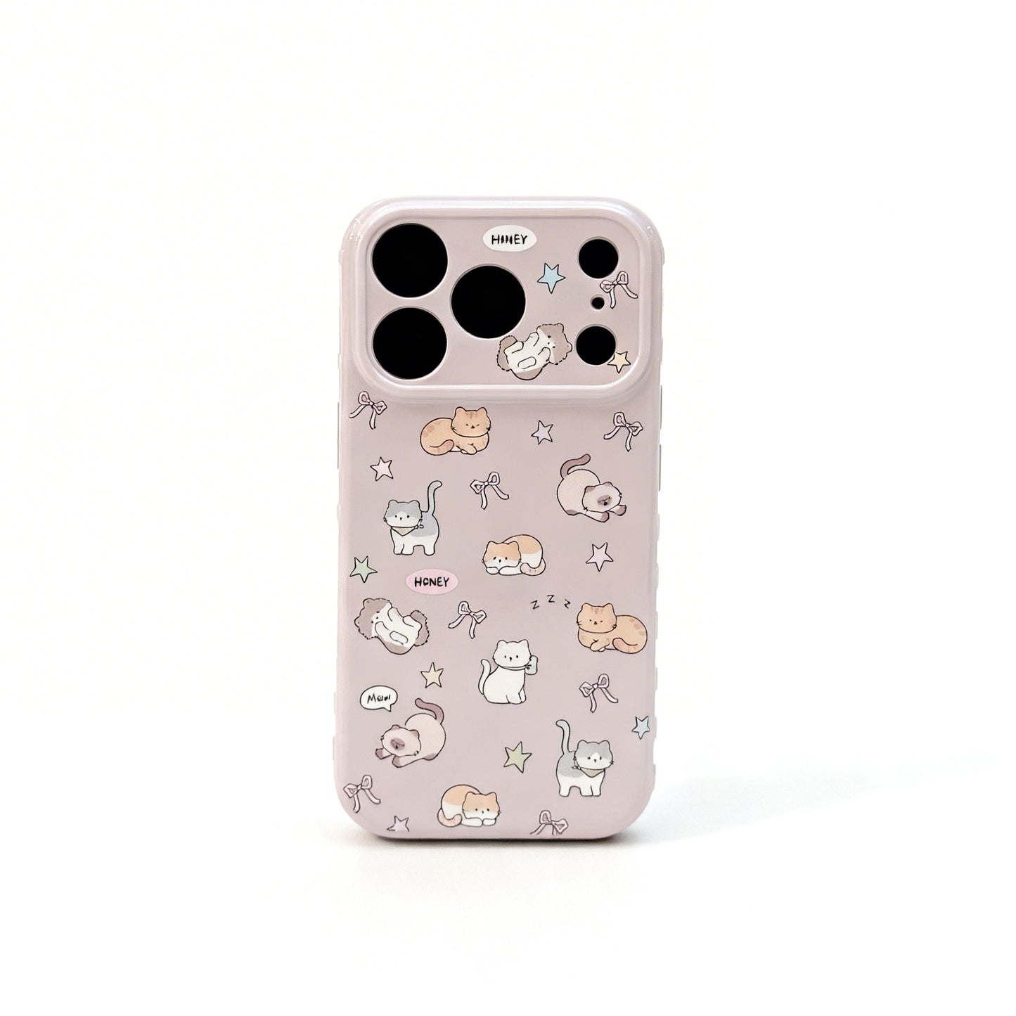 Cute Cat Planet Soft Phone Case for iPhone