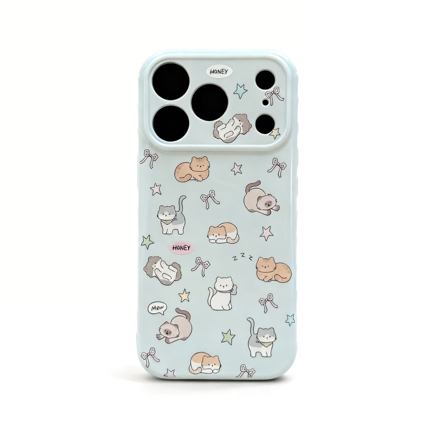 Cute Cat Planet Soft Phone Case for iPhone