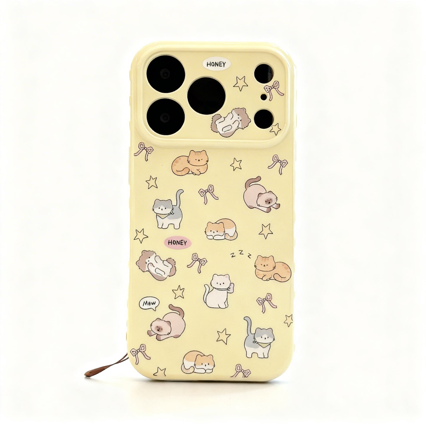 Cute Cat Planet Soft Phone Case for iPhone