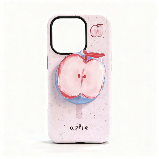 Korean Style Banana Print Magnetic Stand Phone Case for iPhone
