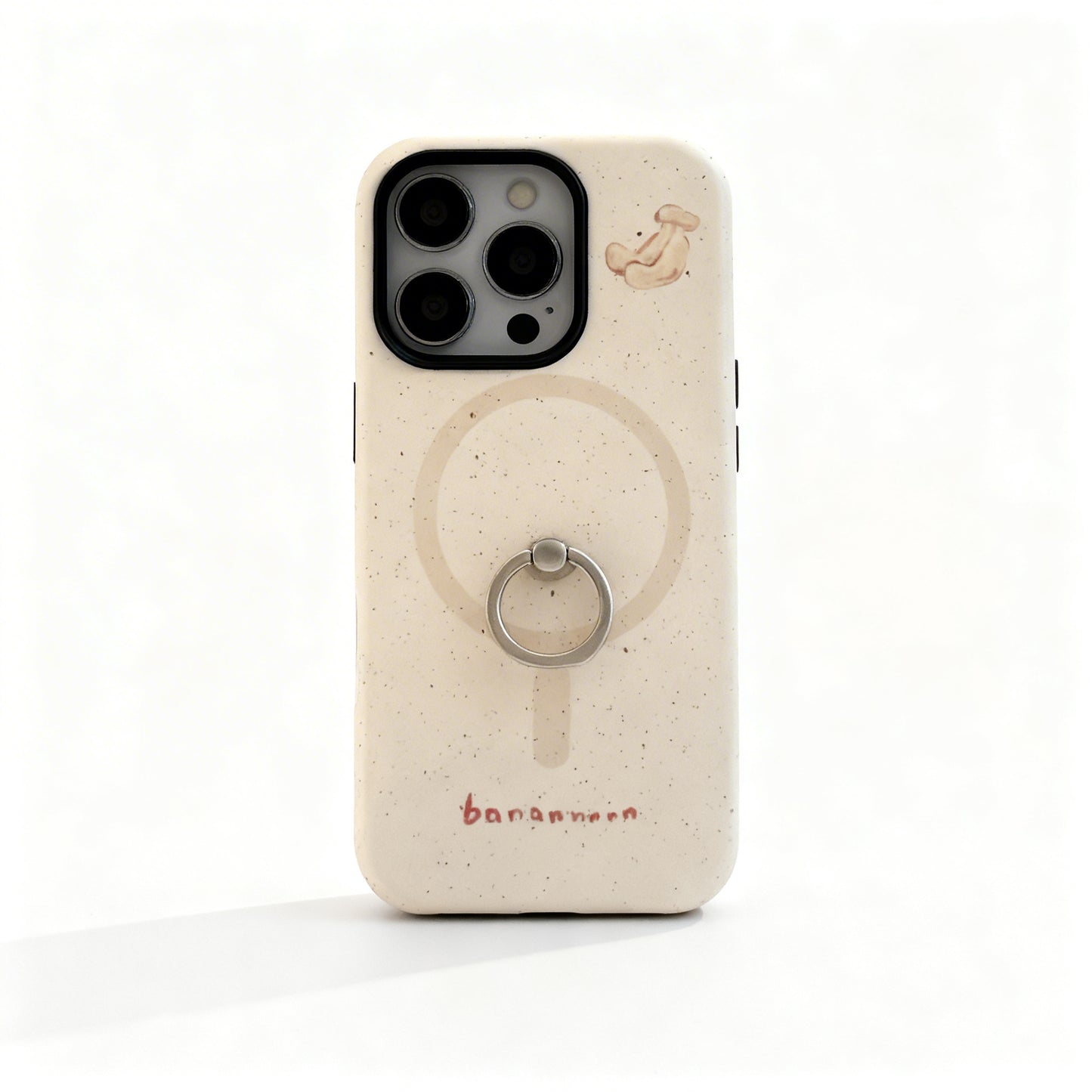 Korean Style Banana Print Magnetic Stand Phone Case for iPhone