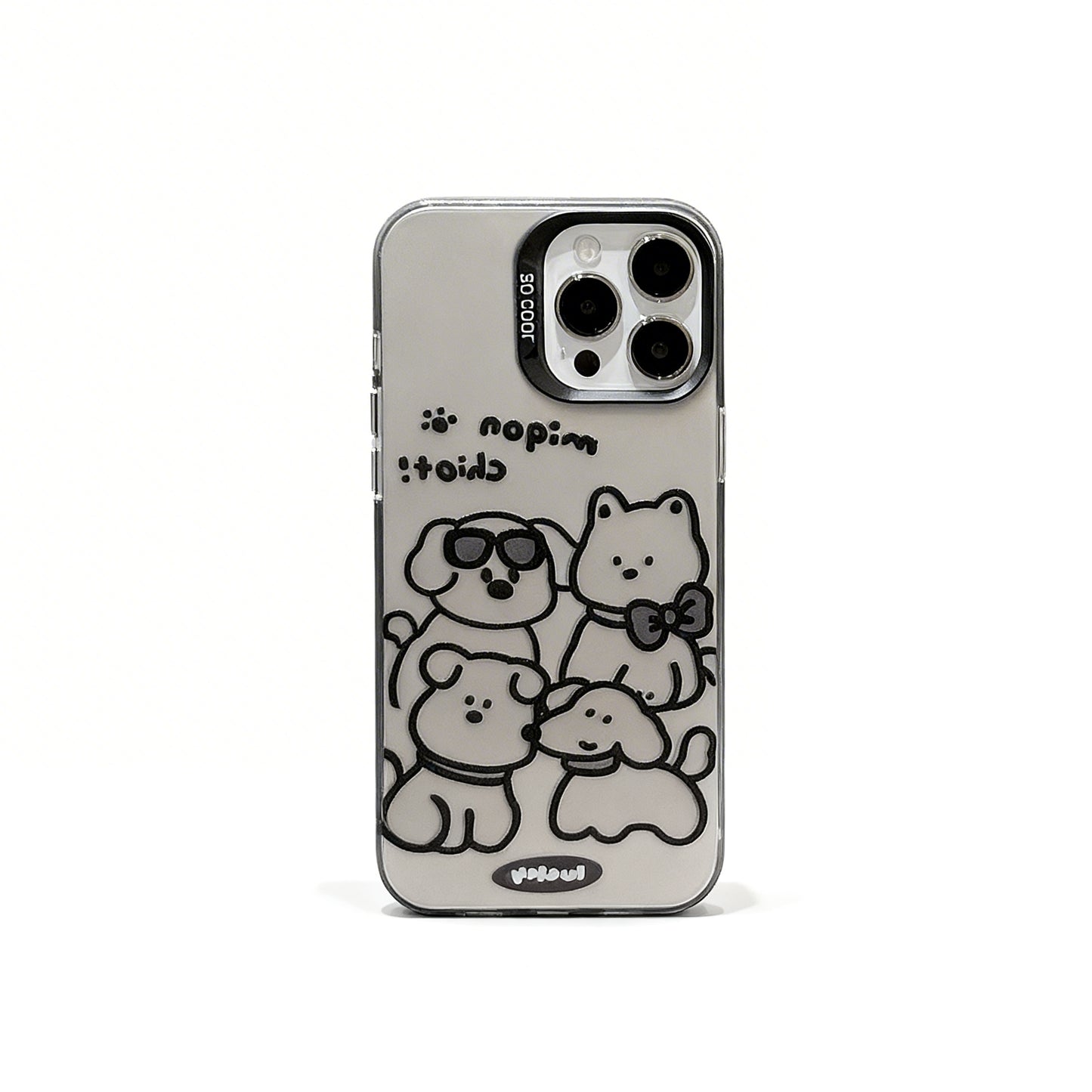 Cute Cartoon Dog Design Shockproof Phone Case for iPhone
