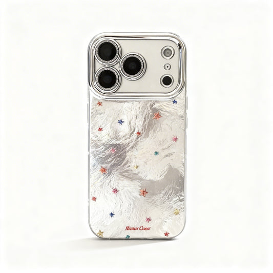 Pink Sparkle Star Shockproof Phone Case for iPhone