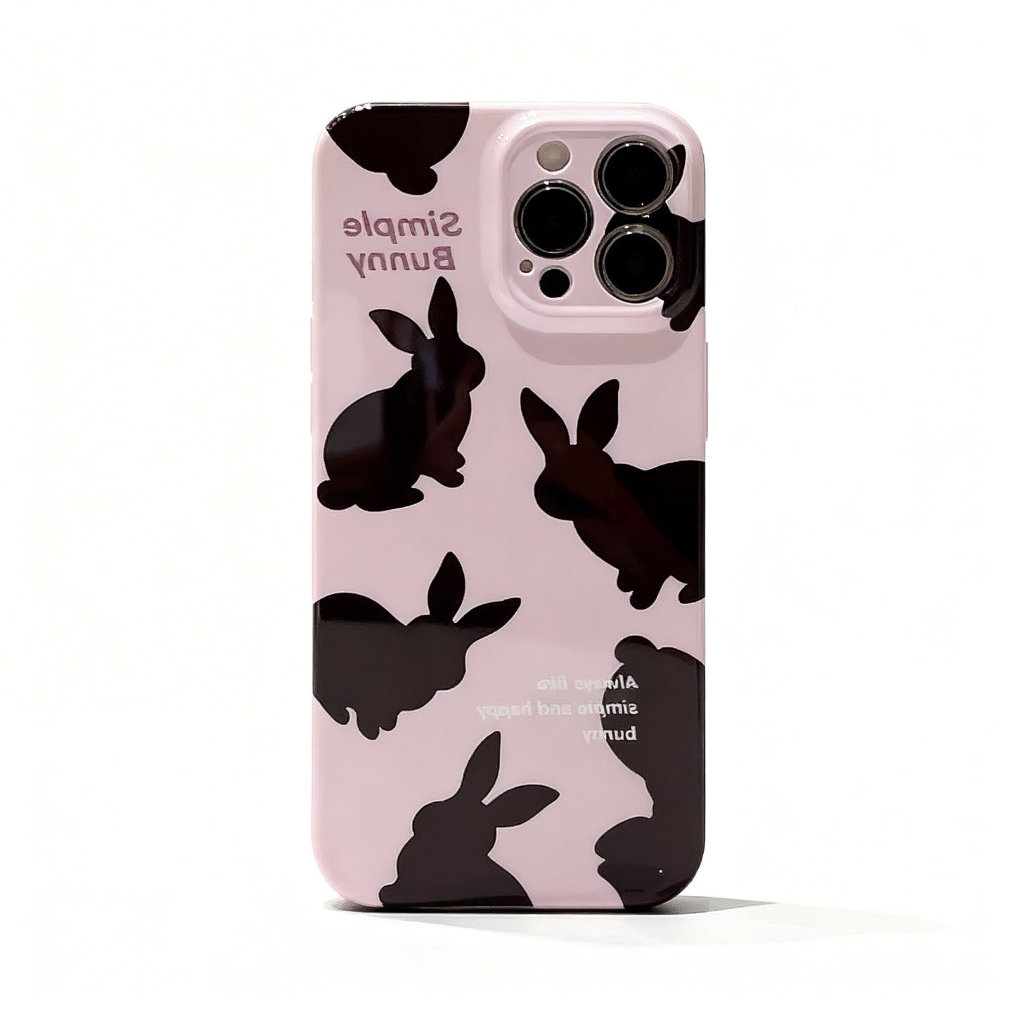Glossy Clear Phone Case with Colorful Floral Design for iPhone
