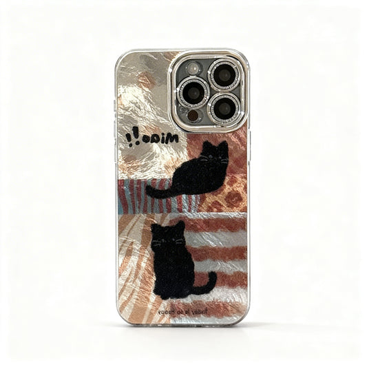 Vintage Leopard Cat Print Shockproof Phone Case for iPhone