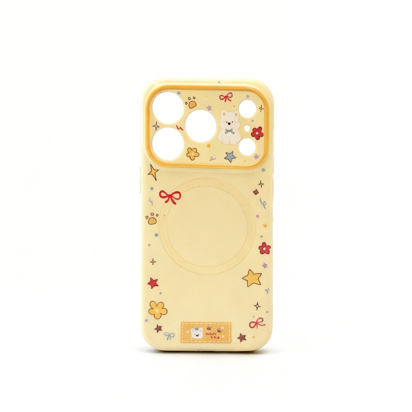 Cute Cream Dog Design Magnetic Phone Case for iPhone