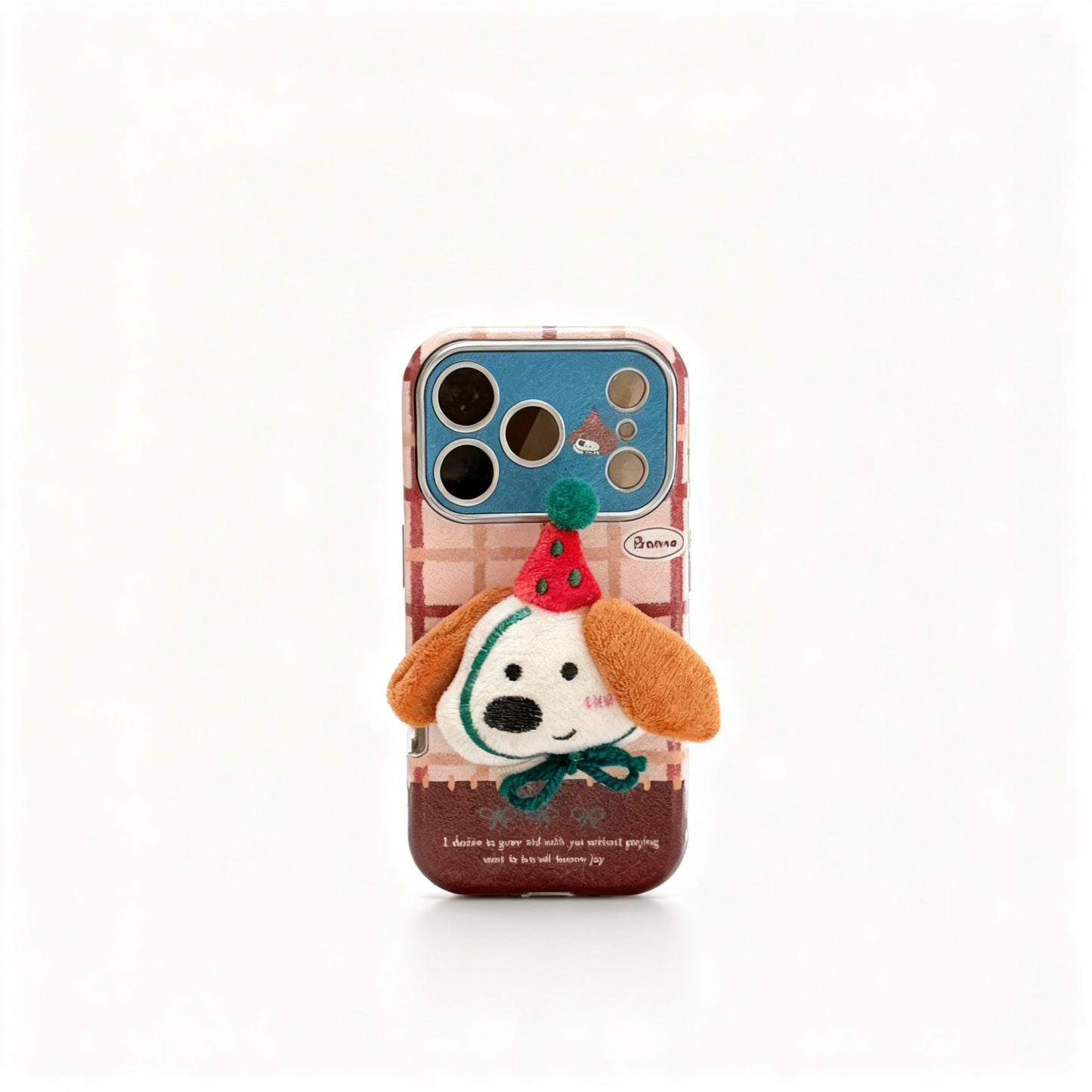 Cute Plush Animal Design Soft Phone Case for iPhone