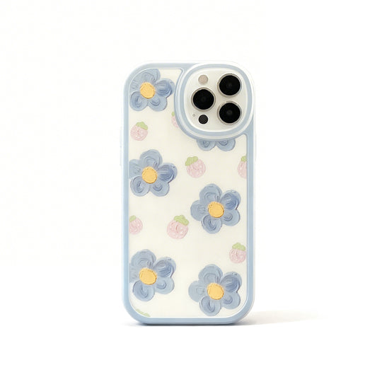 Pink Strawberry Floral Soft Phone Case for iPhone