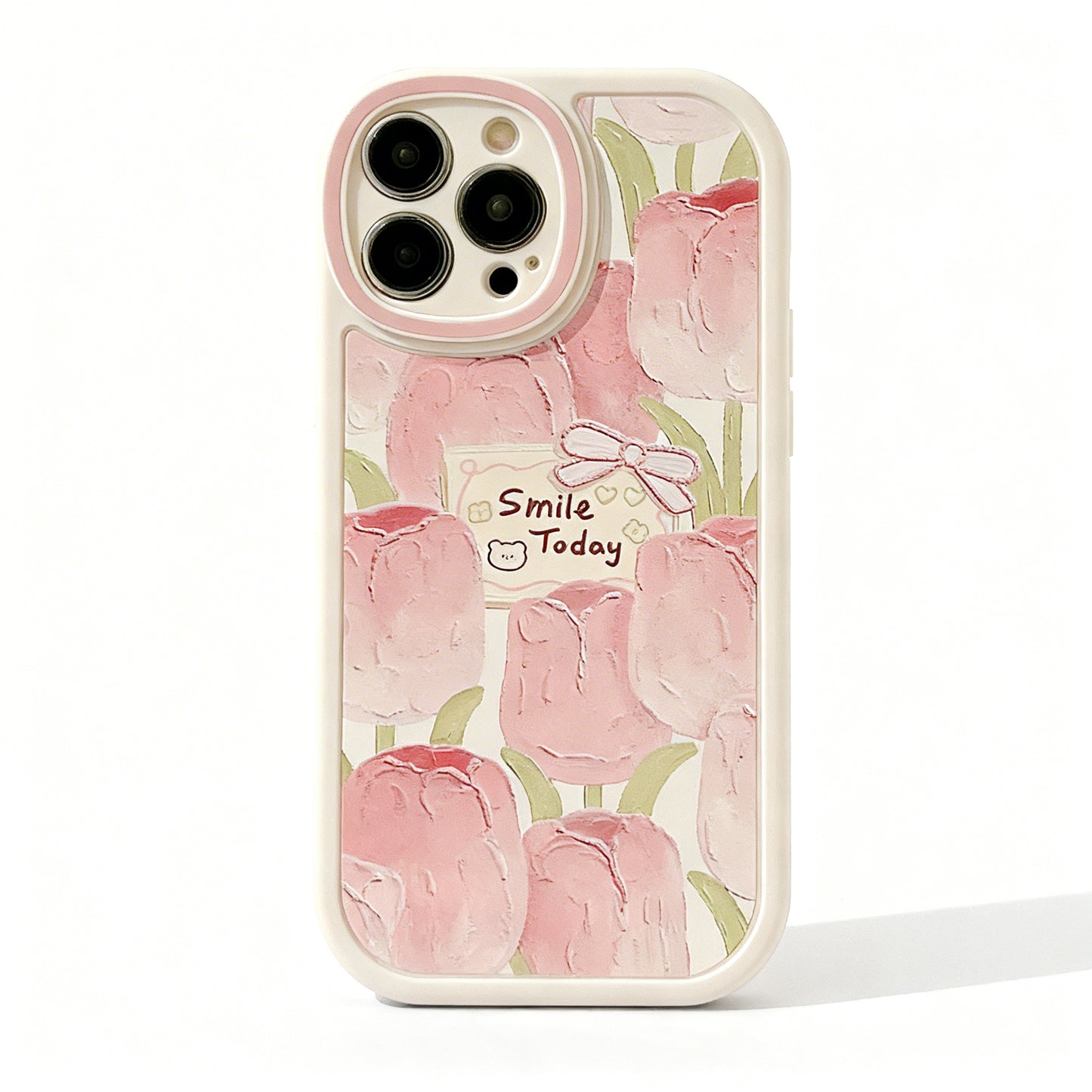Pink Strawberry Floral Soft Phone Case for iPhone