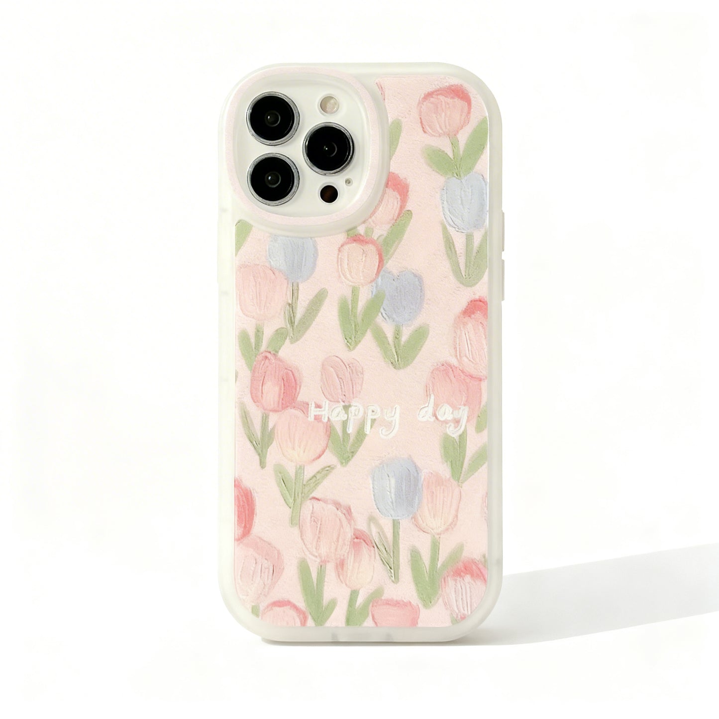 Pink Strawberry Floral Soft Phone Case for iPhone
