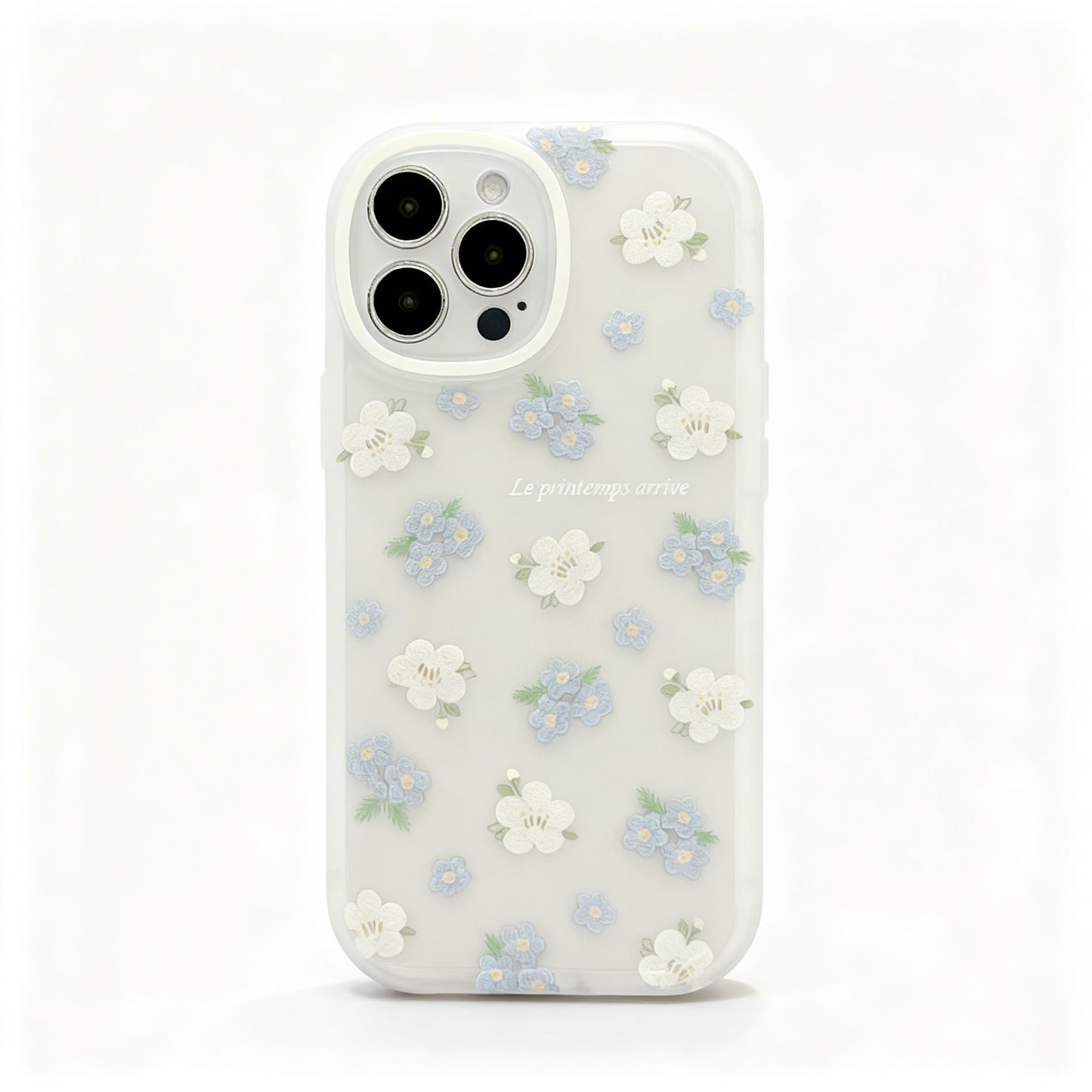 Pink Strawberry Floral Soft Phone Case for iPhone